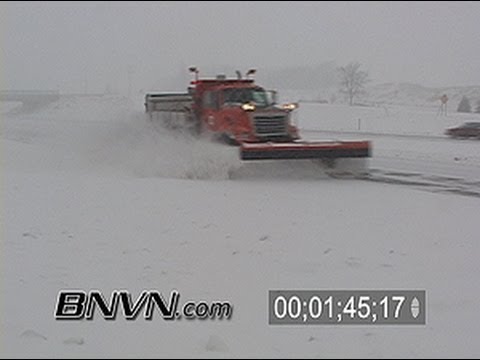 Various winter weather snow clean up footage