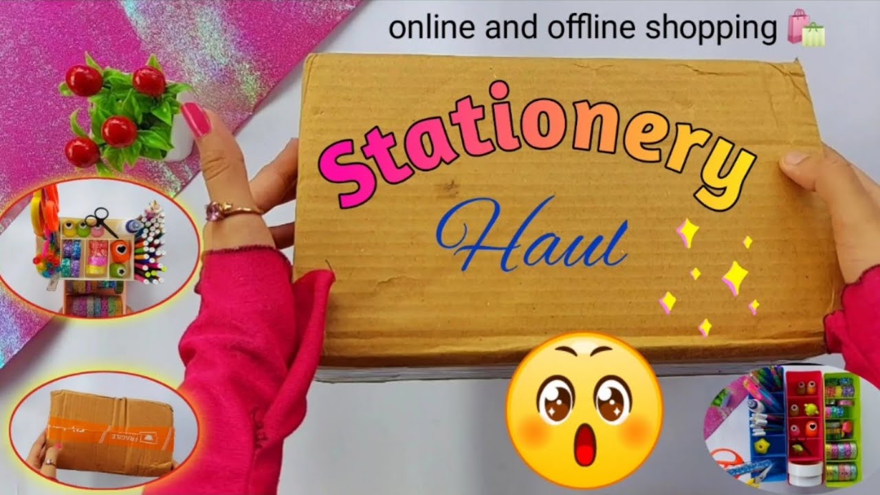 Stationery haul🎉🤩|online Stationery haul|stationery unboxing|Cs Craft