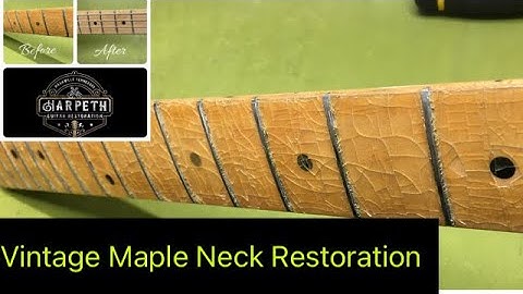 Fender Maple Neck Finish Repair