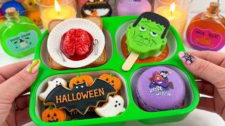 Making School Lunch with Fidget Food *BENTO Box* Satisfying Video ASMR COMPILATION #2! 🎃👻 #asmr 