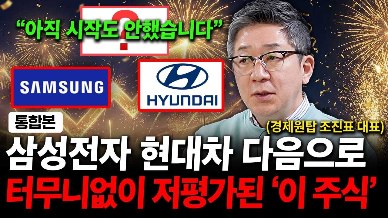 삼성전자 현대차 다음 말도 안되게 저평가 된 이 주식 꼭 보세요. ( 조진표 대표 )