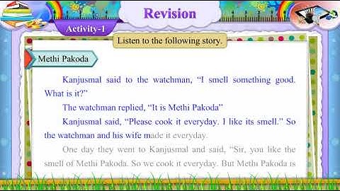 Std 7 English Sem 1 Revision Activity 1 Video