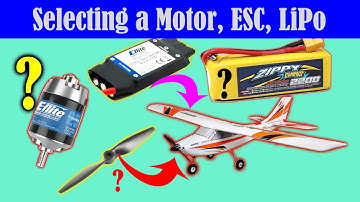 Selecting a Brushless Motor, ESC, LiPo Battery and Prop for an RC Airplane