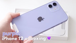 Purple iPhone 12 unboxing ??