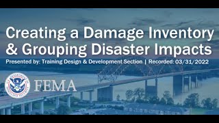 Creating a Damage Inventory/ List of Impacts