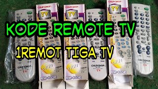 kode remot tv Akari Sanyo Fujitec