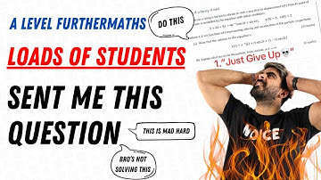 HARDEST 25 Mark Second Order Differential Equation Question EVER | A Level Further Maths