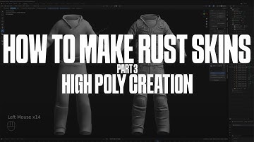 How To Make Rust Skins - Part 3 - High Poly Creation - Blender Tutorial