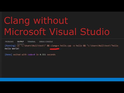 How to setup Clang on windows and vscode