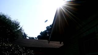 Goodyear blimp flying over my house