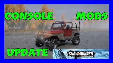 SnowRunner console mods update for today.