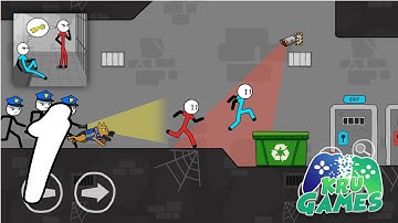 Stickman Escape: Prison Break Gameplay #1 All Levels (Android, IOS)