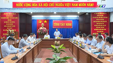 Báo cáo về tiến độ thực hiện các công trình, dự án trọng điểm | TayNinhTV