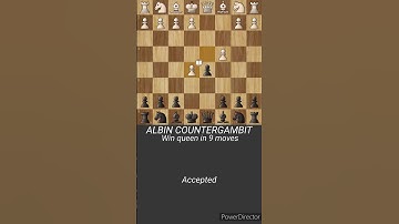 WIN QUEEN IN 9 MOVES // ALBIN COUNTER GAMBIT // QUEEN