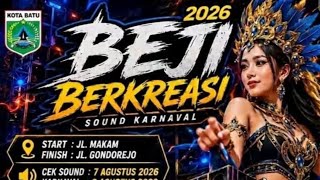 live ,  Cek Sound Karnaval Beji Kota Batu 2026