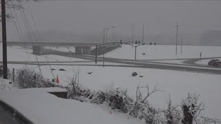 ABC24 reports live from Desoto County on winter storm and road conditions