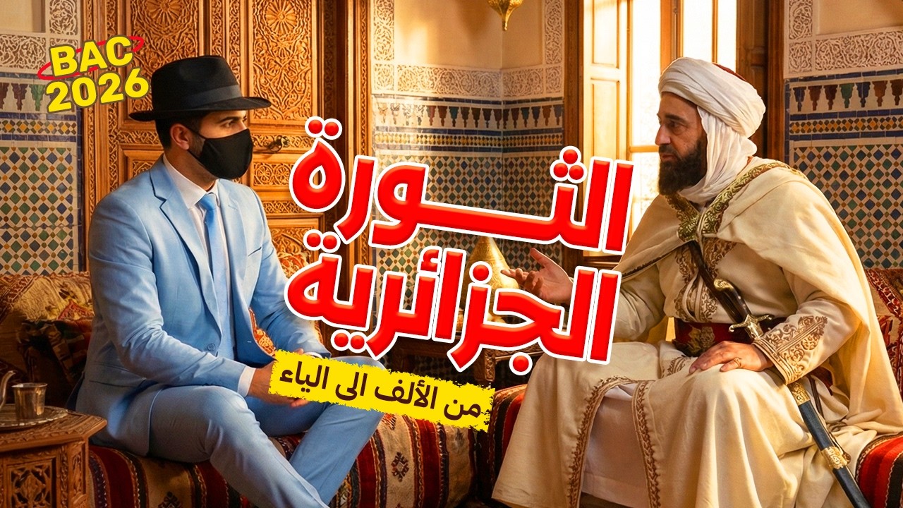 ملخص الثورة الجزائرية من الألف إلى الياء | مراجعة ليلة الرعد BAC 2026