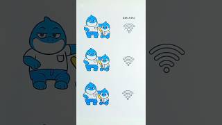 Italian brainrot babies father WiFi signal testing mode &amp; paper craft animation #shortsfeed #art