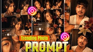Instagram trending image prompt | instagram trending collage ai image editing | aesthetic photo ai screenshot 2