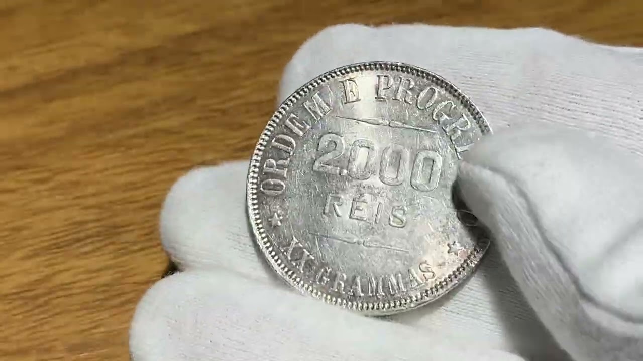 Moeda do Brasil: 2000 Réis 1911 - Prata - flor de cunho -