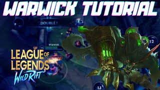 TROUVE TON MAIN #52 : WARWICK JUNGLE TUTORIEL FR [ LoL Wild Rift FR ]