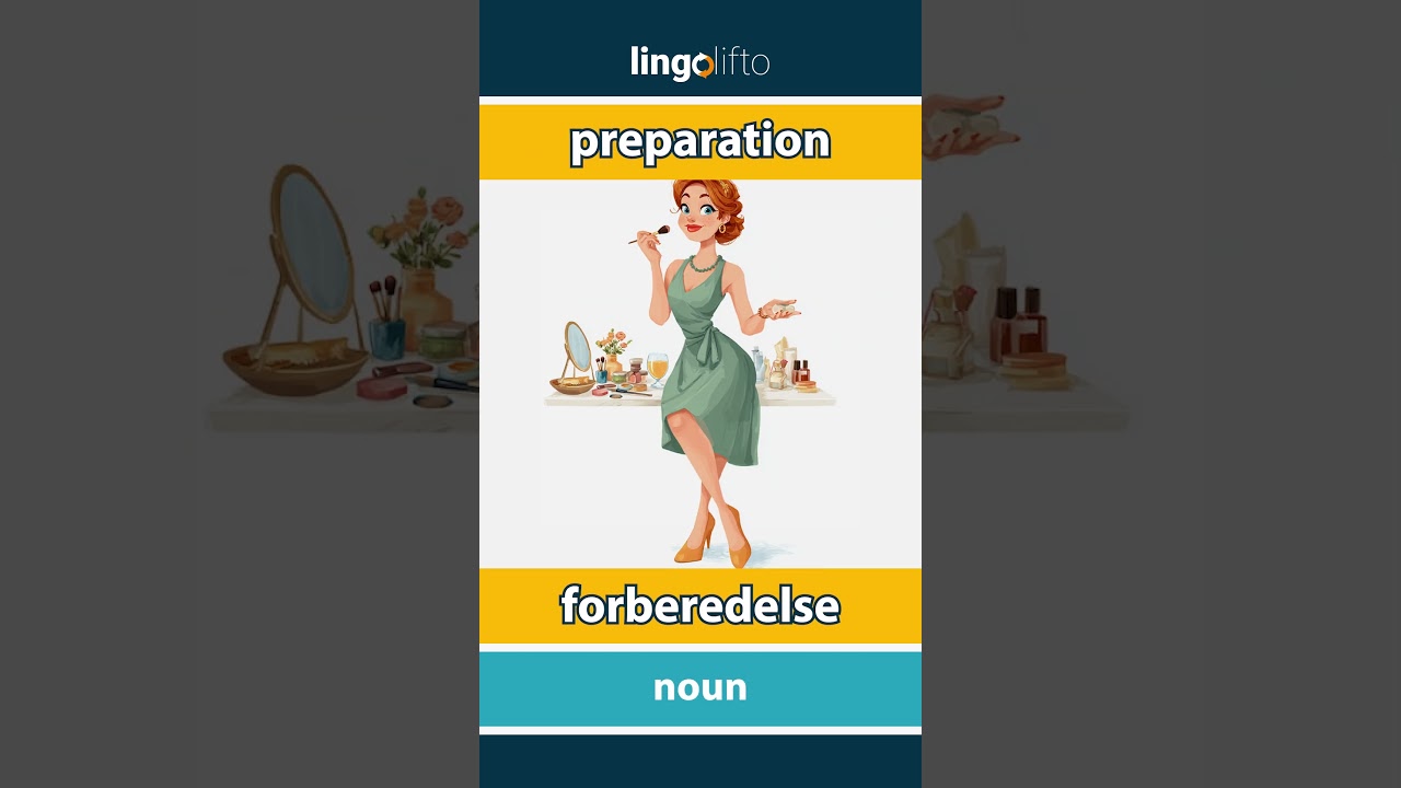 🇬🇧🇳🇴 preparation - forberedelse : learn English : la oss lære engelsk : vocabulary builder