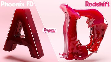 Red Wine Phoenix FD Text Morph Tutorial 3Ds Max | Body Force | Redshift | Create with Divay