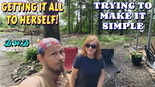 HER OWN SPACE | dog, vlog, couple builds, tiny house, homesteading, off-grid, rv life, rv living |