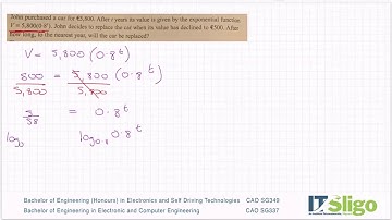 Logs Example 8 Words Example Leaving Cert Higher Level Maths
