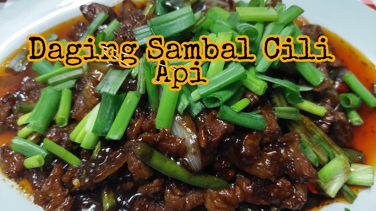 Resepi Daging Sambal Cili Api  YouTube