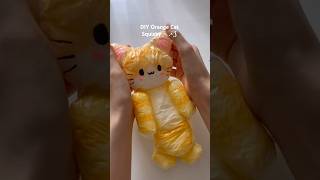 DIY Orange cat squishy!!😽#diy #squishy #craftideas #craft #crafting #plushies #diycrafts