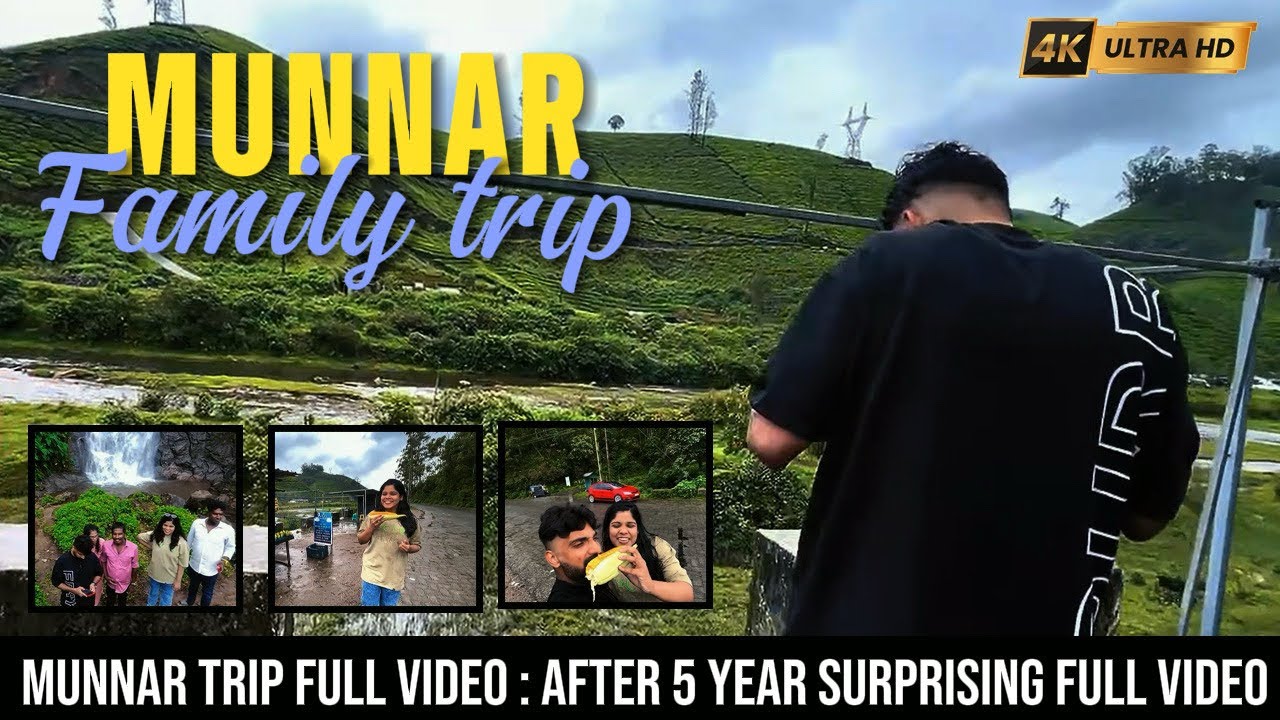 Munnar Family Trip | Full Video 🌿 | After Years… Malayalam Vlog🌿| 4K Drone & Insta 360 Video 🌿 |