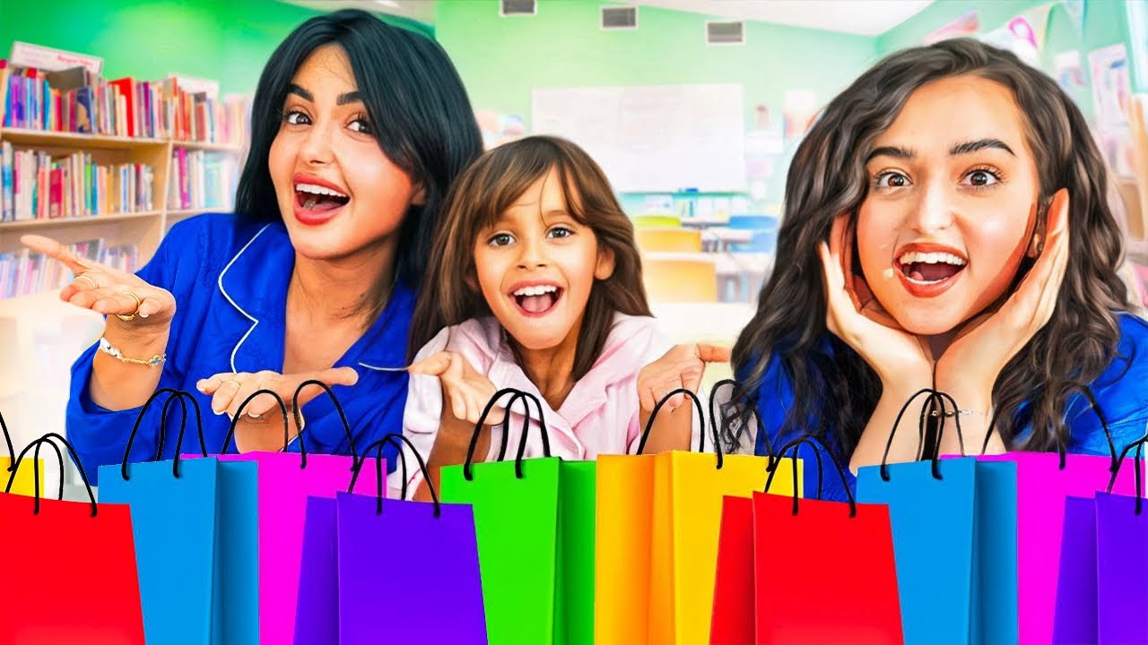 انا واختي وايلين سوينا توزيعات للمدرسه | النتيجه ....