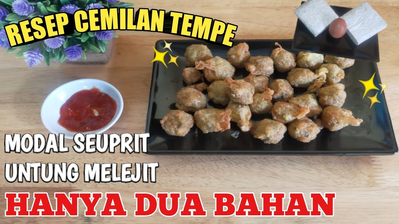 RESEP CEMILAN TEMPE DAN TELUR HANYA DUA BAHAN IDE BISNIS UTUNG MELEJIT - YouTube