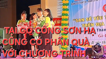 Sơn Hạ tác giả bài Người Ơi Đừng Bỏ Quê viết riêng cho Hồ Văn Cường có món quà nhỏ tại Gò Công Tây