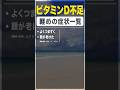 【放置厳禁】ビタミンD不足の初期症状15選 #shorts