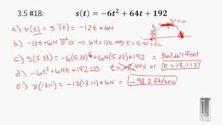 Calculus 1 (Section 3.5 #22)