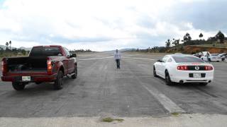 Ford Mustang 5.0 Coyote stock vs Tremor F150 stock #Autoemotion