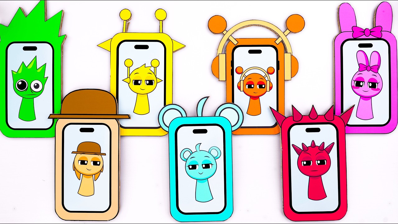 GUESS which sprunki character will out of the cubes Pt.1💖 Paper Diy💖