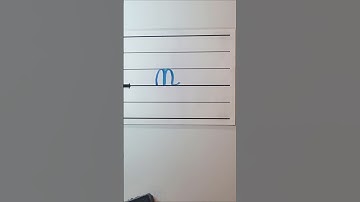 How do you write lowercase letter n in cursive? #alphabet #handwriting #cursive