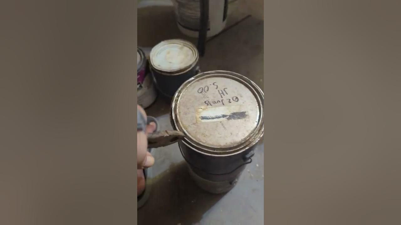 Easy way to open a long standing or rusted paint can YouTube