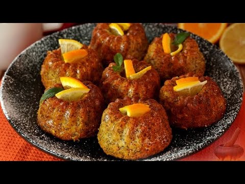 Ну очень цитрусовые! КЕКСЫ С МАКОМ И ЦИТРУСОВОЙ ПРОПИТКОЙ