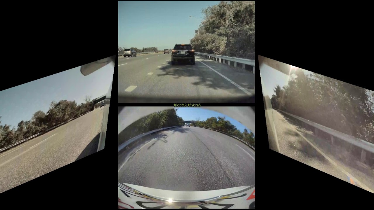 Tesla Model 3 v10 all 4 Cameras Recording an Accident