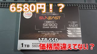 激安SSD SE900レビュー【SUN EAST 1TB ssd】