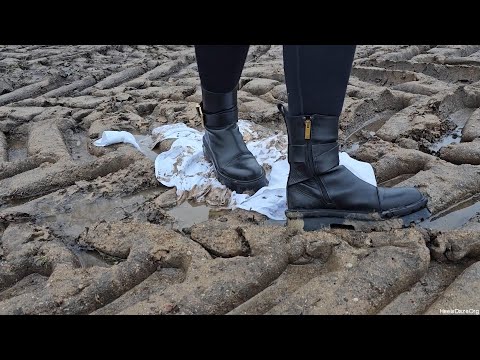 Trampling White Shirt in Badura Boots Preview