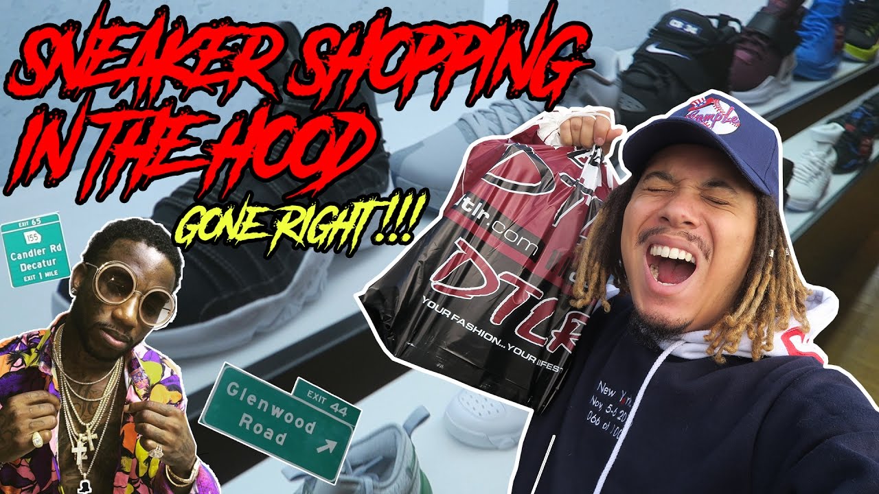 SNEAKER SHOPPING IN THE HOOD (GONE RIGHT) !!! MY FIRST PAIR MALL VLOG ...
