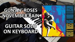 Guns N' Roses - November rain (guitar solo cover) (keyboard version) screenshot 4