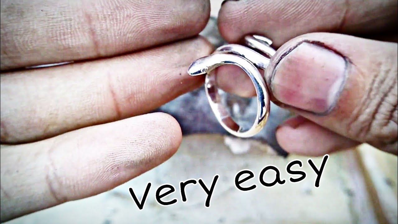 Making a Snake ring from silver - jewelry handmade