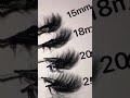 Which Mink Eyelashes of Different Lengths Are Better? The Best Selling Long False Eyelashes #SHORTS