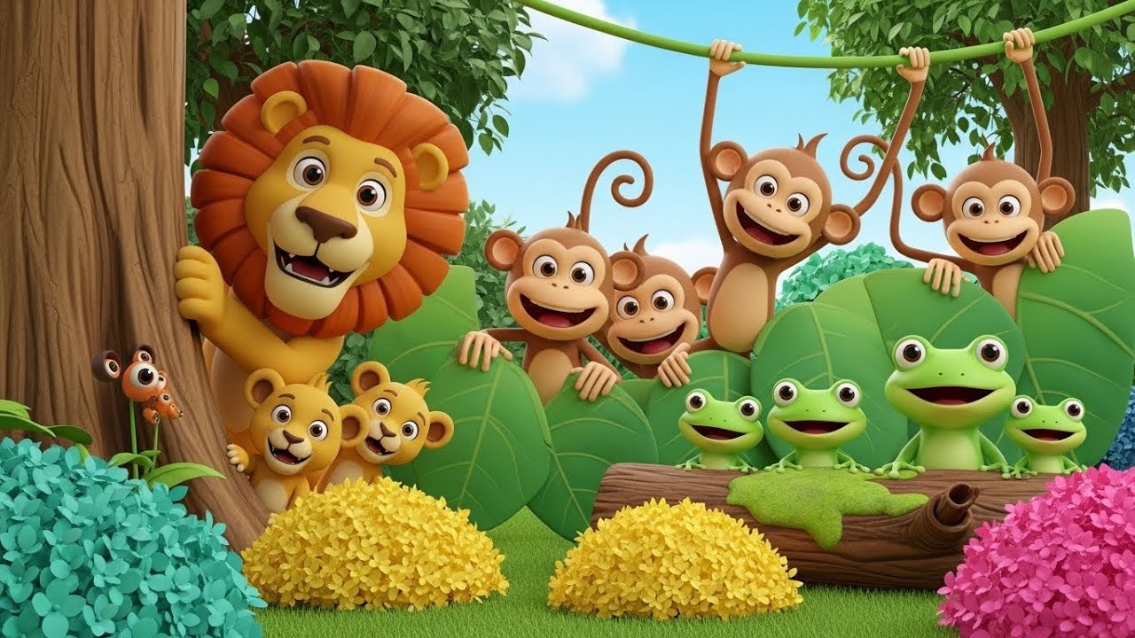 Animal Family Song Mom–Baby 🐥 | Fun Animal Song for Kids